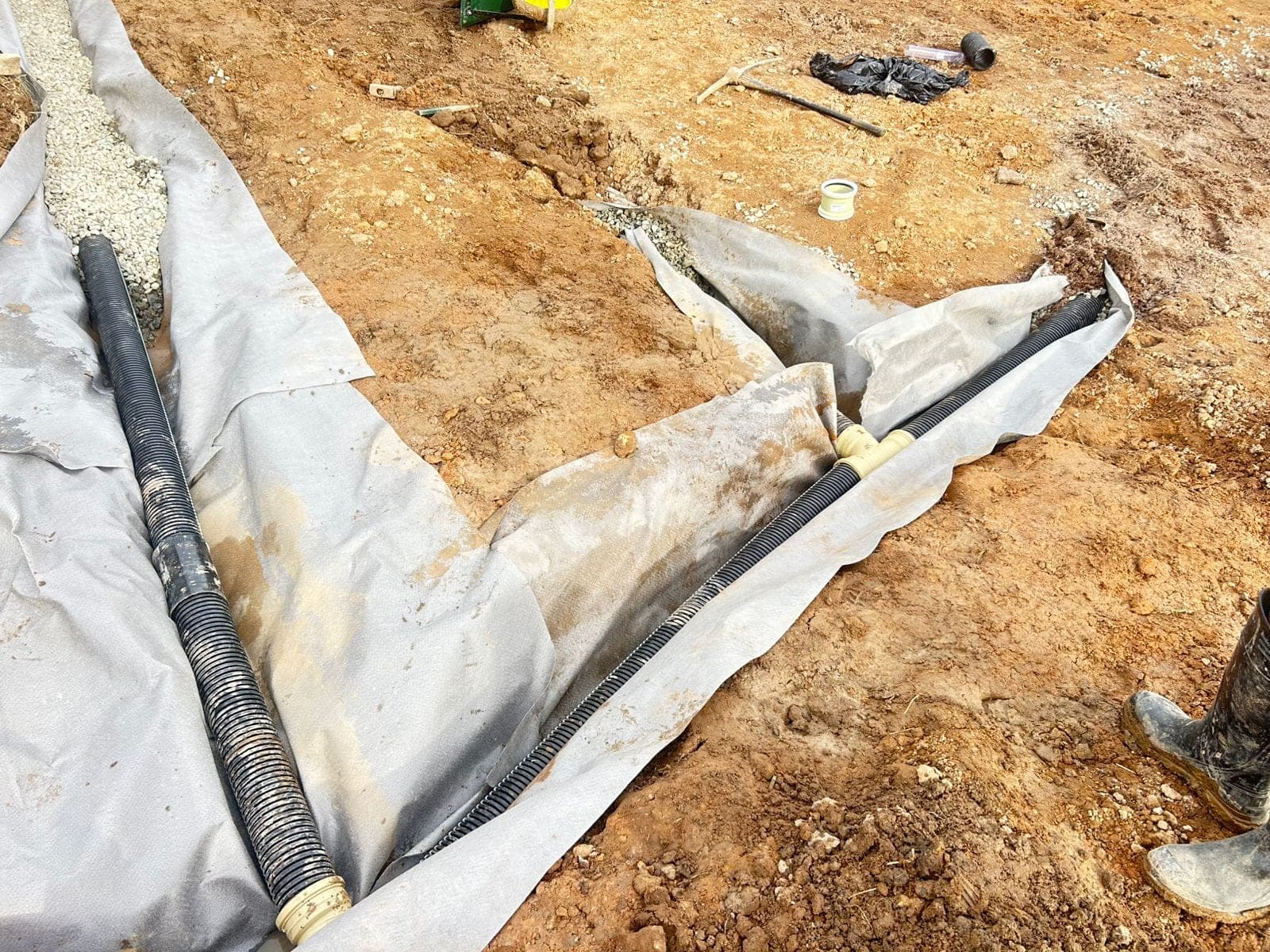 Stormwater drainage pipe installation
