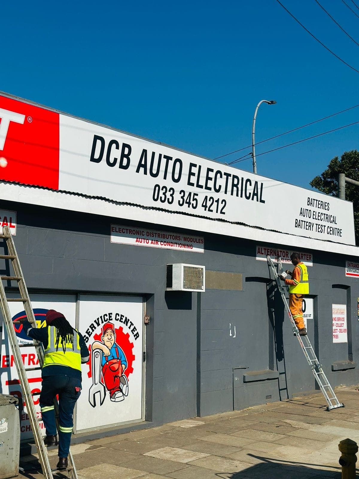 New signage installation, DCB Auto Electrical