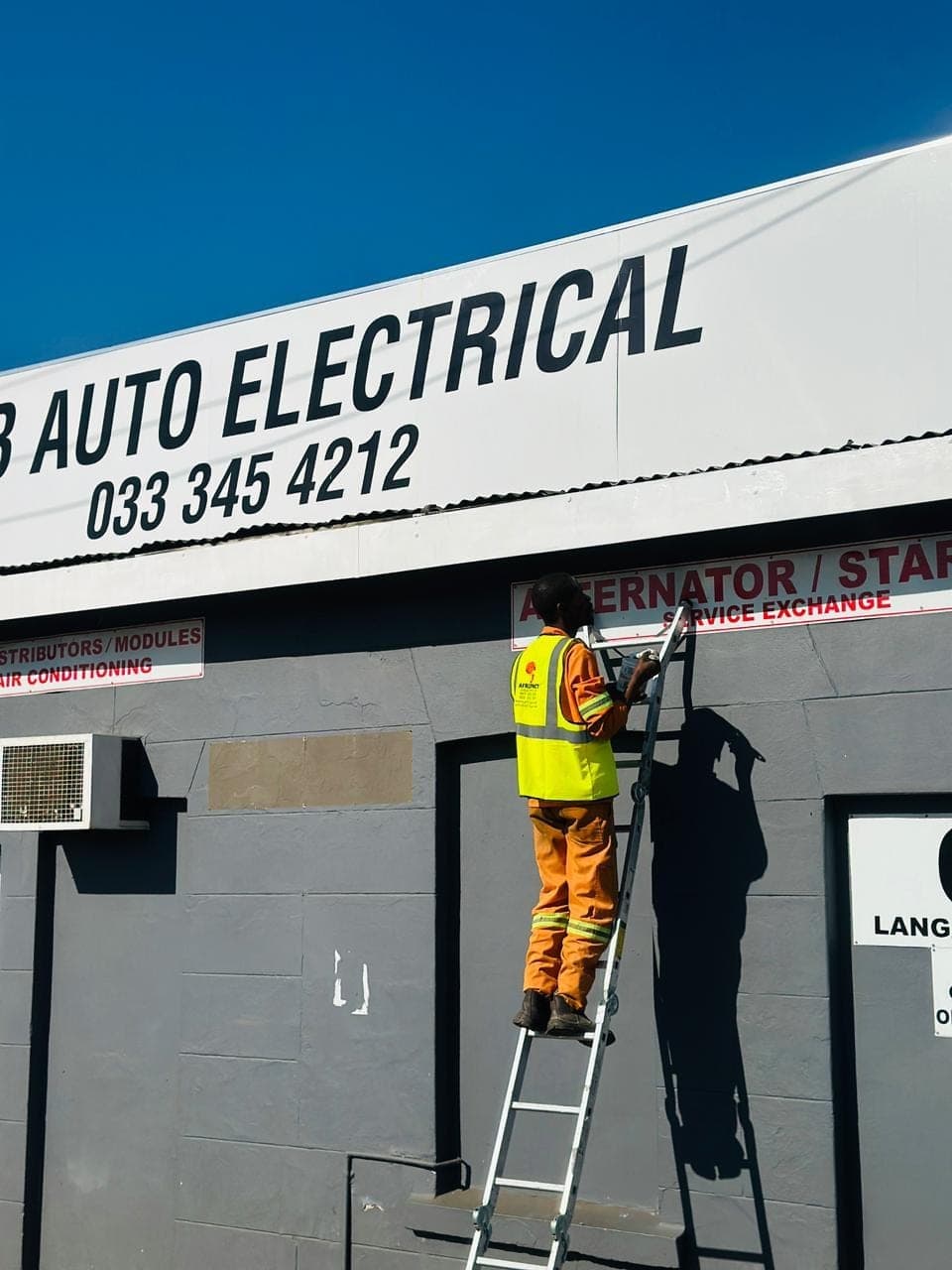 New signage installation, DCB Auto Electrical
