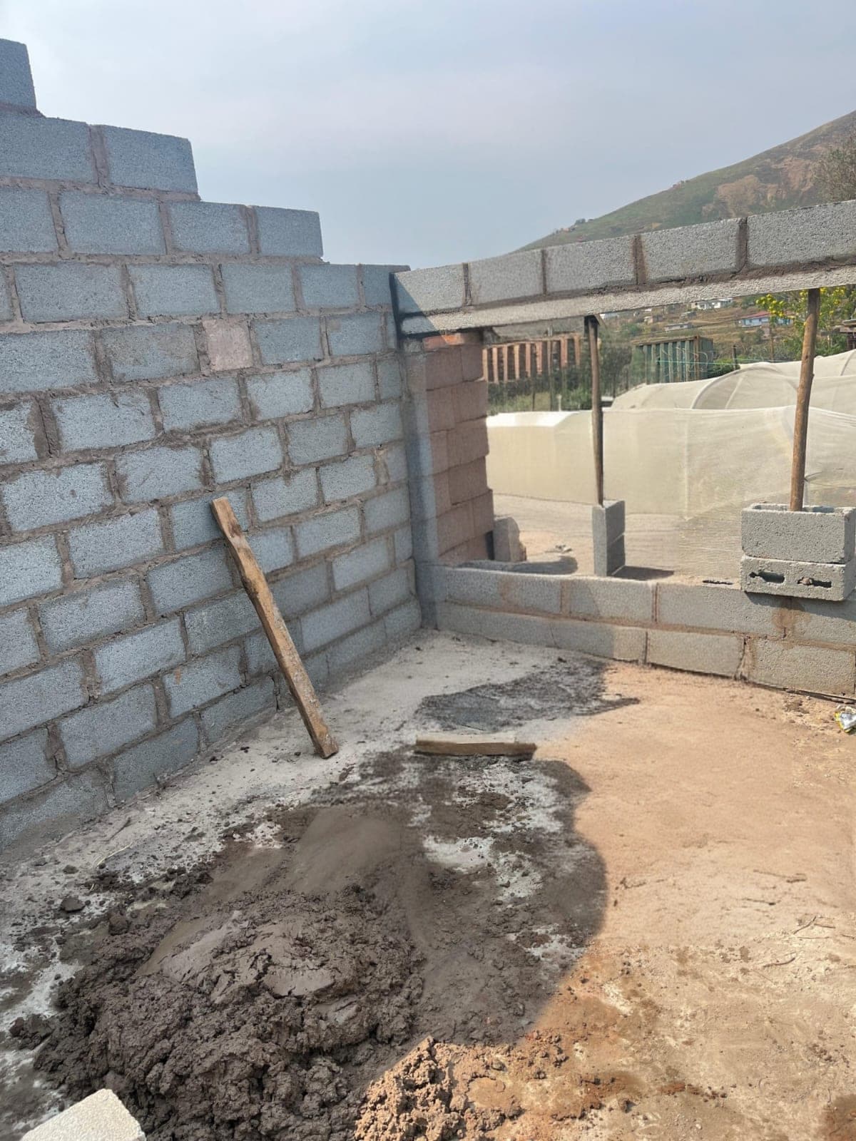 House under construction on an Afripact development site